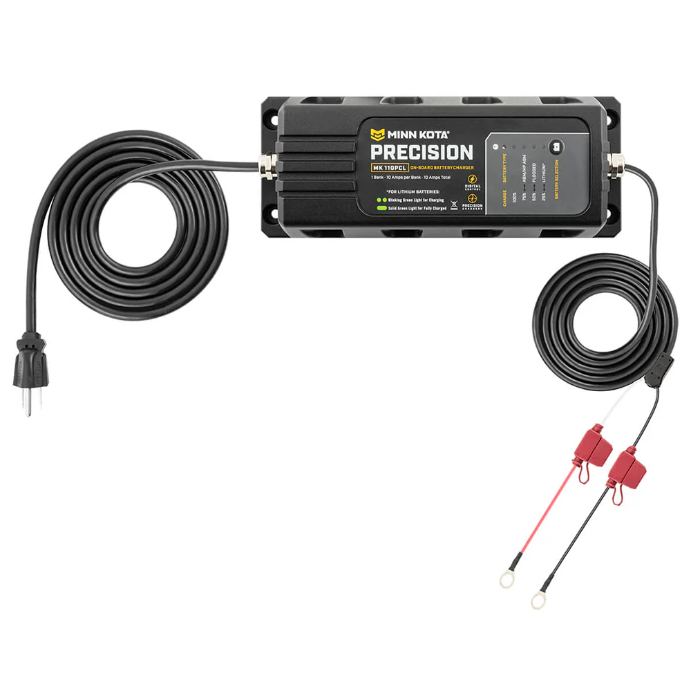 Minn Kota On-Board Precision Charger MK-110 PCL 1 Bank x 10 AMP LI Optimized Charger [1831101] - Image 4