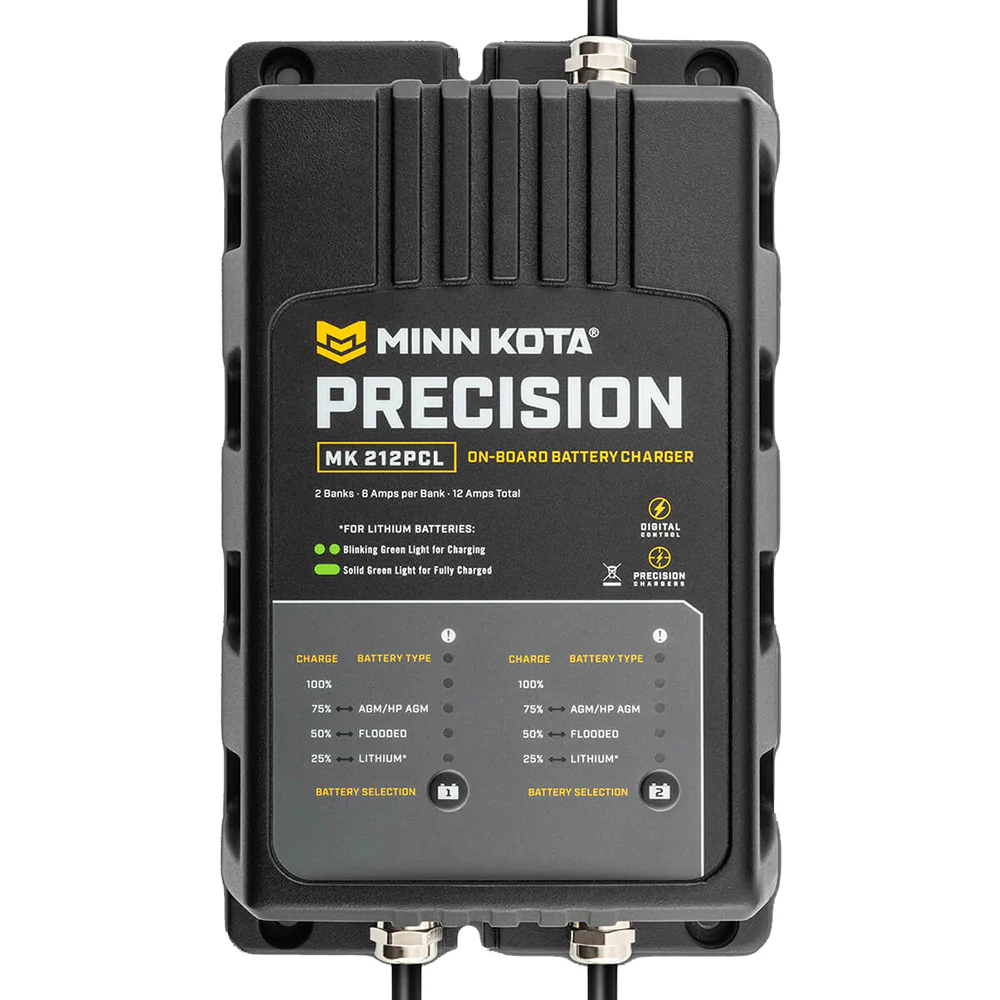 Minn Kota On-Board Precision Charger MK-212 PCL 2 Bank x 6 AMP LI Optimized Charger [1832121] - Image 3