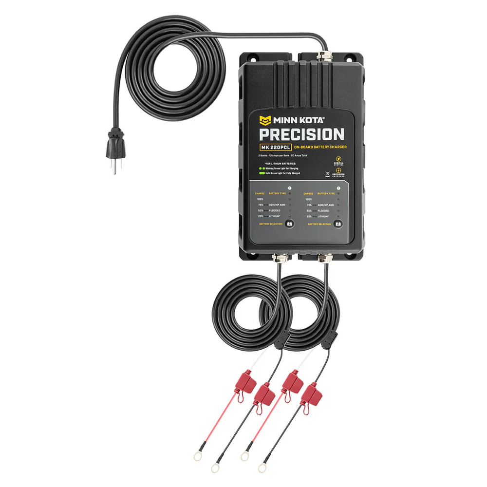 Minn Kota On-Board Precision Charger MK-220 PCL 2 Bank x 10 AMP LI Optimized Charger [1832201] - Image 4