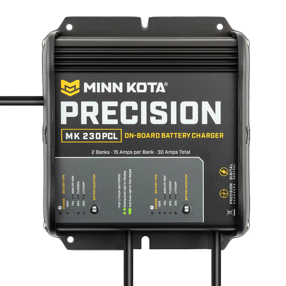 Minn Kota On-Board Precision Charger MK-230 PCL 2 Bank x 15 AMP LI Optimized Charger [1832304] - Image 3
