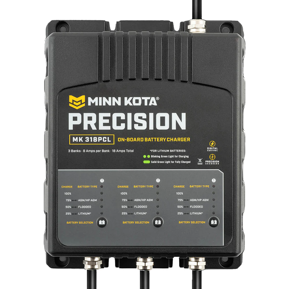 Minn Kota On-Board Precision Charger MK-318 PCL 3 Bank x 6 AMP LI Optimized Charger [1833181] - Image 3