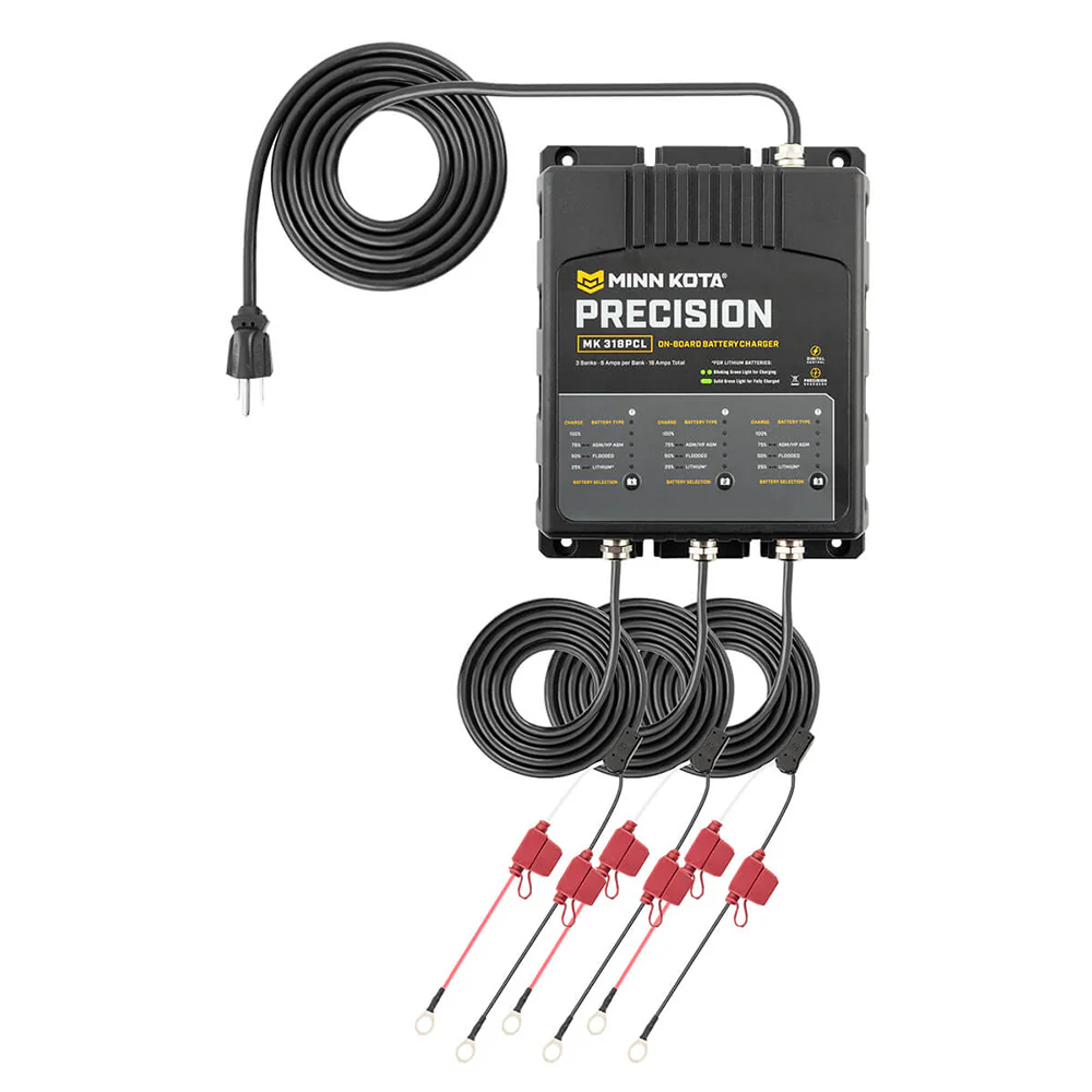 Minn Kota On-Board Precision Charger MK-318 PCL 3 Bank x 6 AMP LI Optimized Charger [1833181] - Image 4
