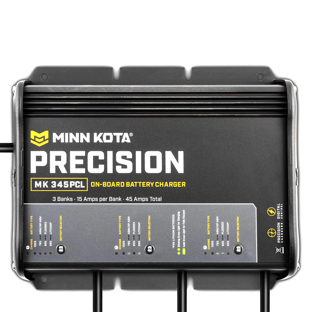 Minn Kota On-Board Precision Charger MK-345 PCL 3 Bank x 15 AMP LI Optimized Charger [1833454] - Image 3