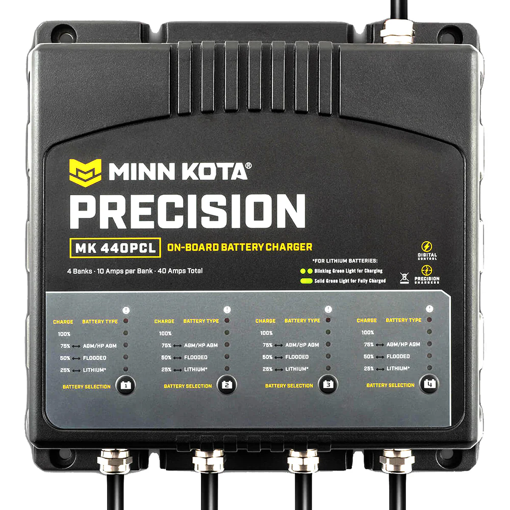 Minn Kota On-Board Precision Charger MK-440 PCL 4 Bank x 10 AMP LI Optimized Charger [1834401] - Image 3
