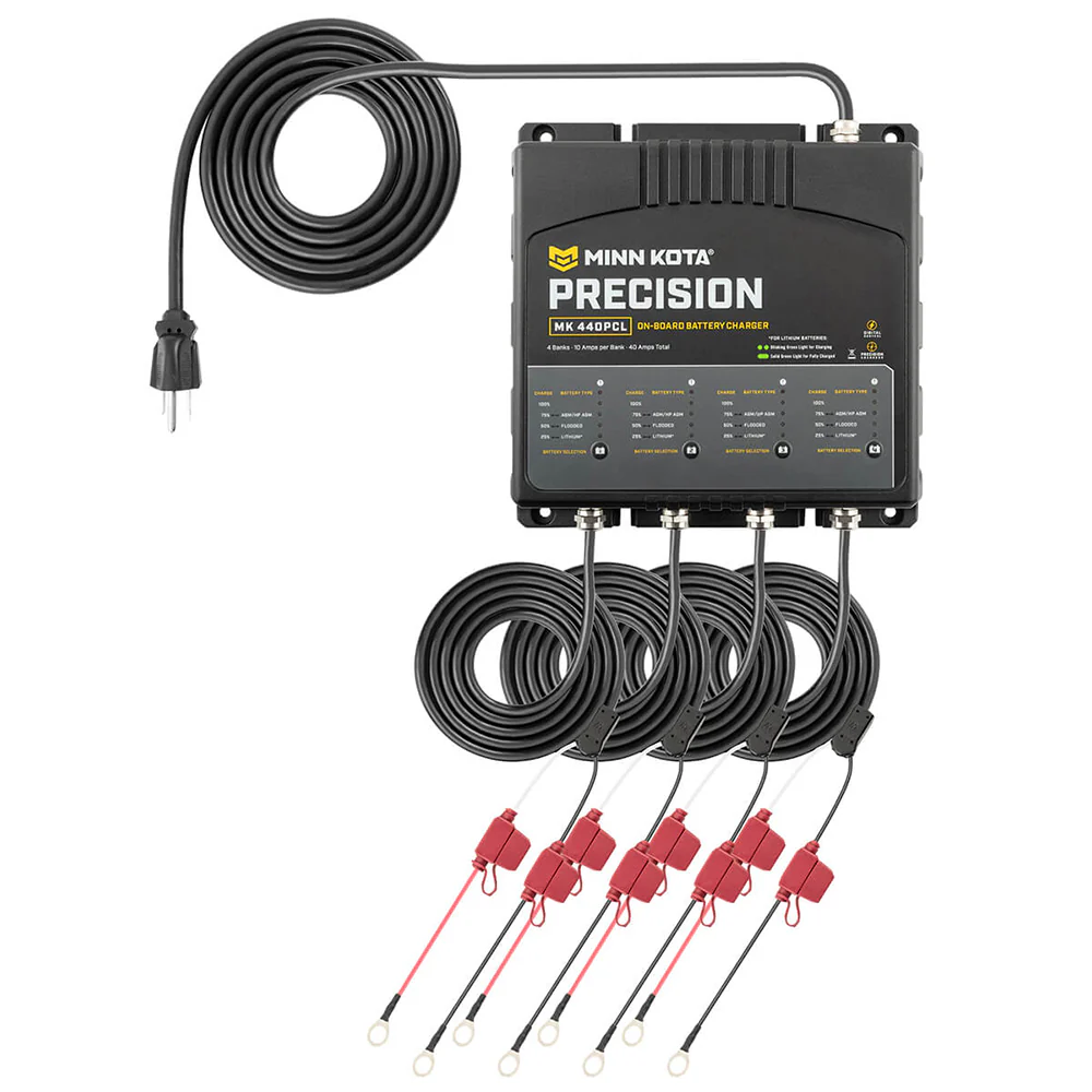 Minn Kota On-Board Precision Charger MK-440 PCL 4 Bank x 10 AMP LI Optimized Charger [1834401] - Image 4