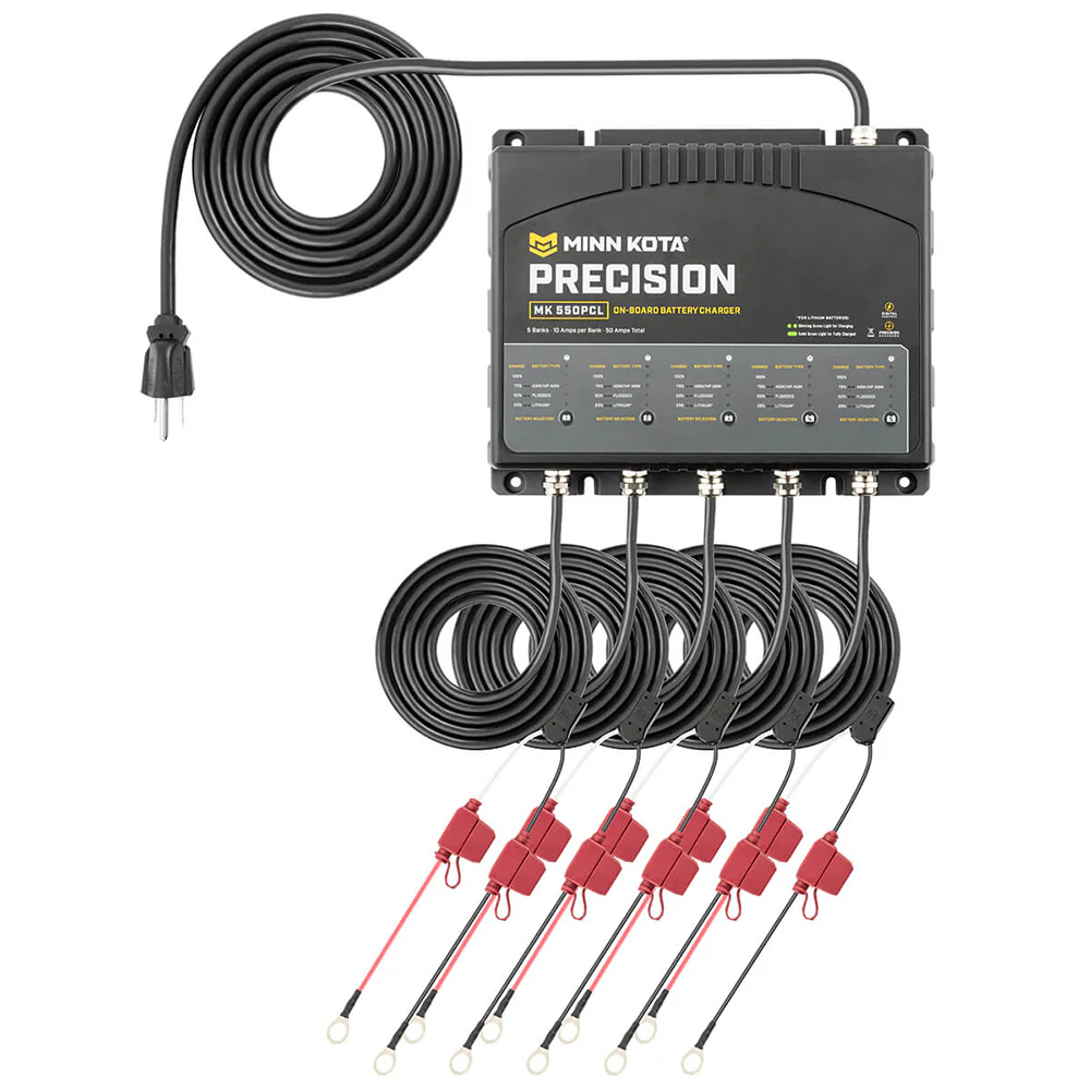 Minn Kota On-Board Precision Charger MK-550 PCL 5 Bank x 10 AMP LI Optimized Charger [1835500] - Image 4