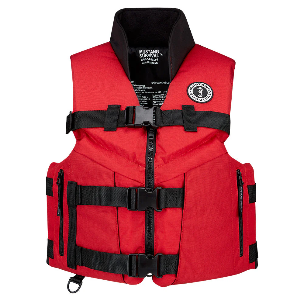 Mustang Accel 100 Foam Fishing Vest - Small - Red-Black [MV462602-123-S-216] - Image 2