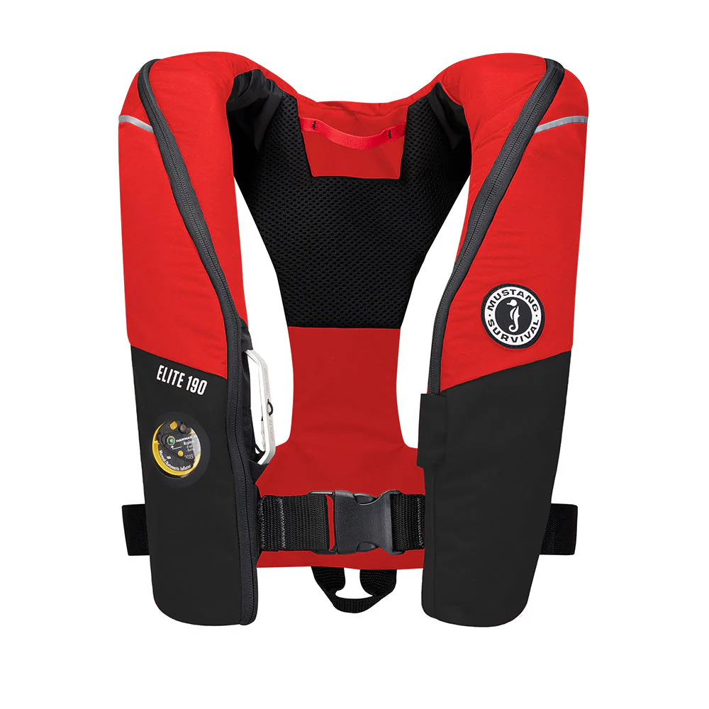 Mustang Elite 190 Offshore Inflatable PFD - Red/Black [MD3170-123-0] - Image 2