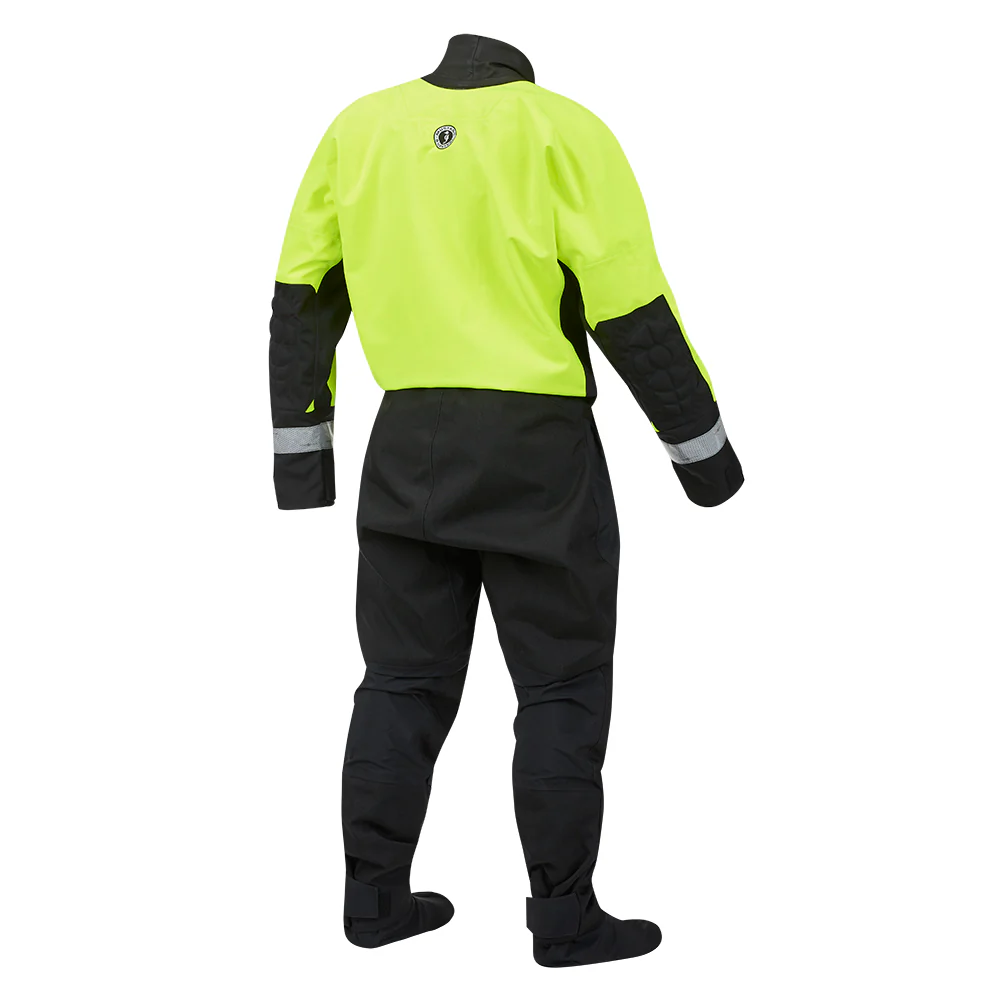 Mustang MSD576 Water Rescue Dry Suit - Fluorescent Yellow Green-Black - Large [MSD57602-251-L-101] - Image 4