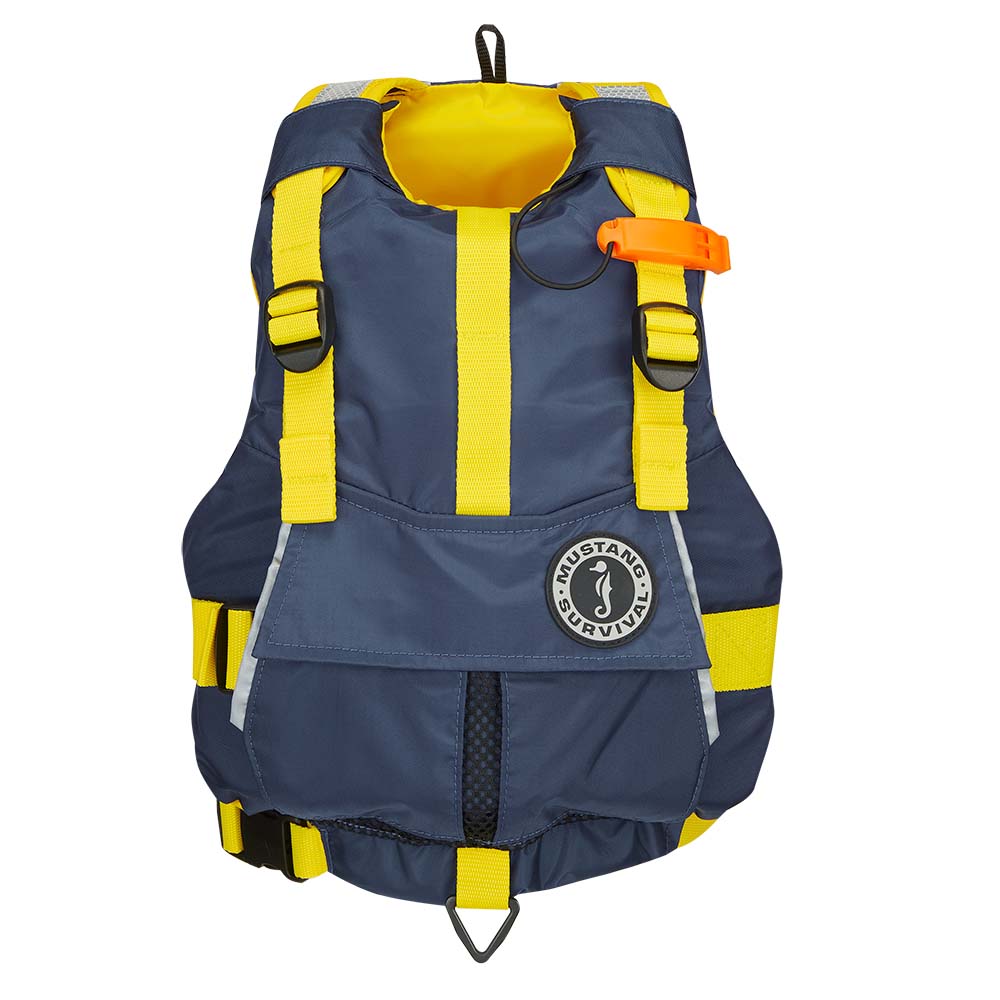 Mustang Youth Bobby Foam Vest - Yellow/Navy [MV2500-5-0-216] - Image 2