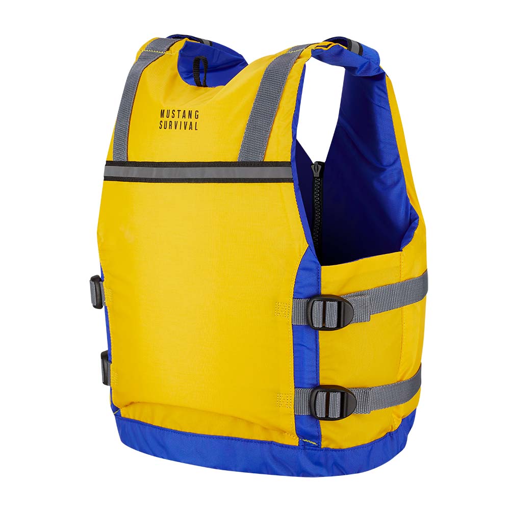 Mustang Youth Reflex Foam Vest - Yellow/Royal Blue [MV7030-220-0-216] - Image 3