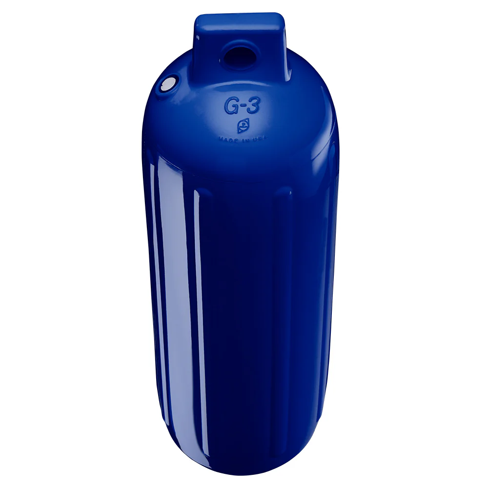 Polyform G-3 Twin Eye Fender 5.5" x 19" - Cobalt Blue w/Adapter [G-3 COBALT BLUE W/AIR ADAPTER] - Image 2