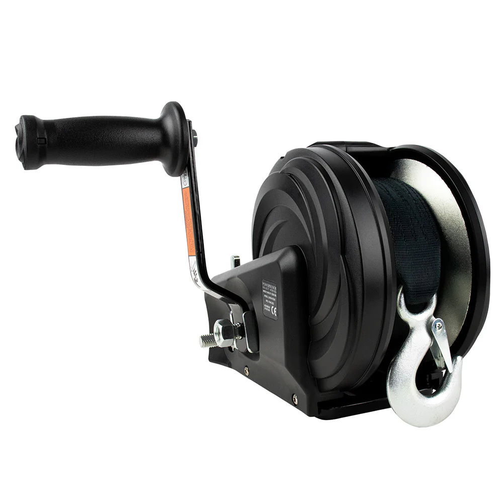 Powerwinch Select Series Winch 1,800lb, 2 Speed, 6" Crank Arm - Carbon Black [21400-W-1800-6-B-R] - Image 2