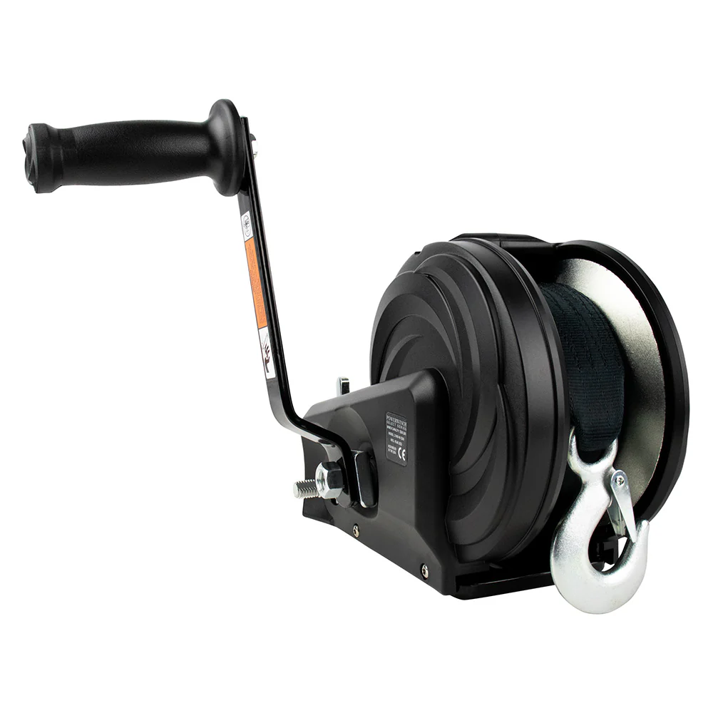 Powerwinch Select Series Winch 1,800lb, 2 Speed, 8" Crank Arm - Carbon Black [21400-W-1800-8-B-R] - Image 2