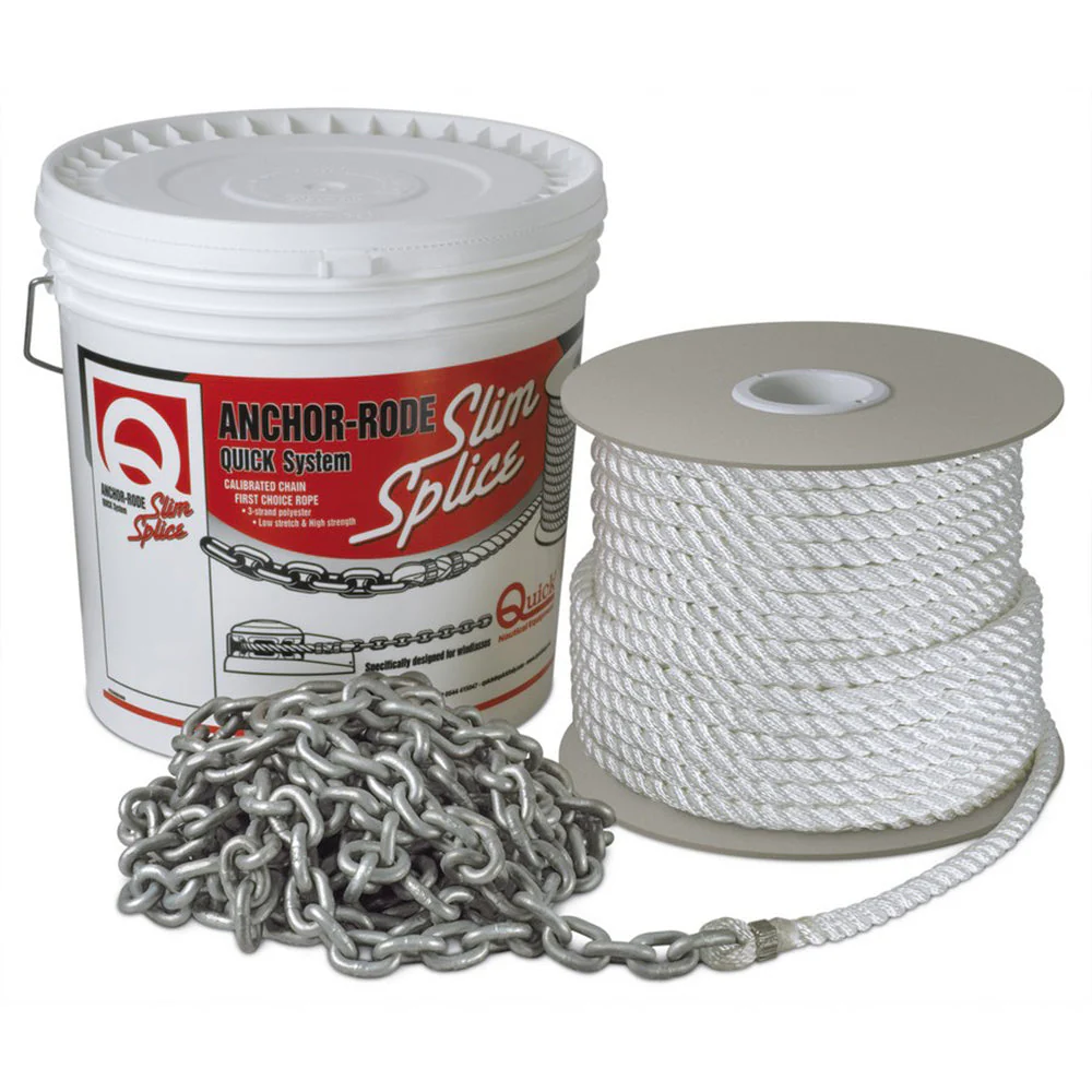 Quick Anchor Rode 20 - 7mm Chain - 100 - 1/2" 3 Plait Rope [FVC070312210Q00] - Image 2