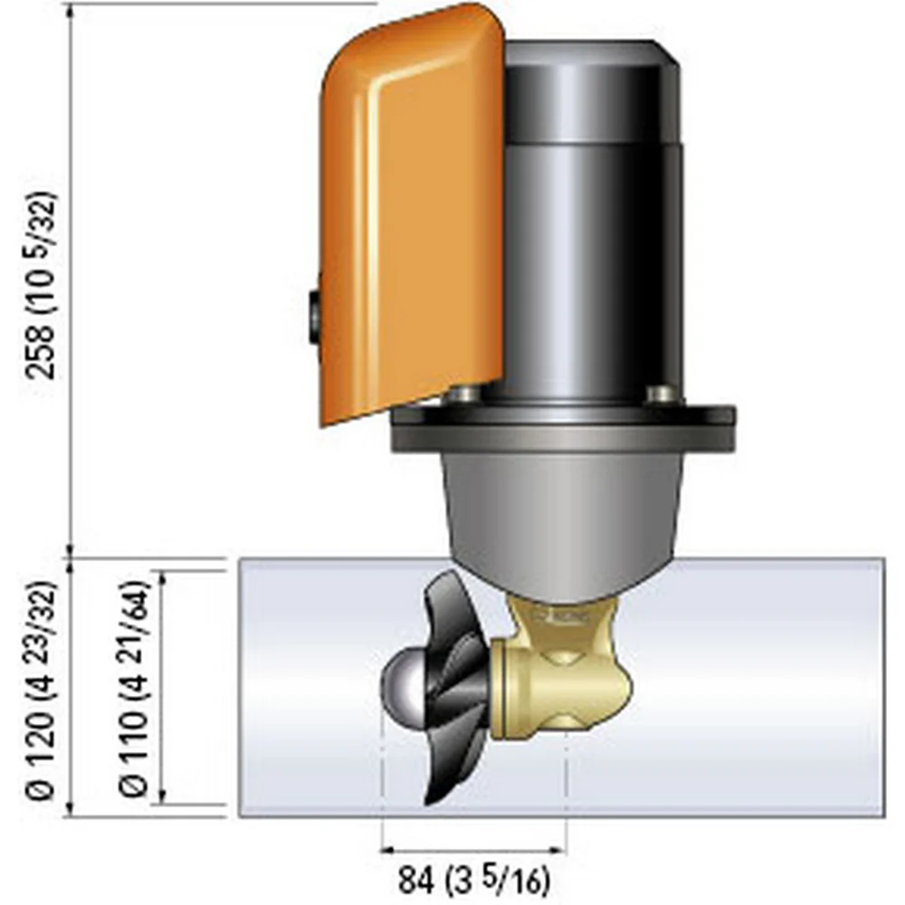 Quick Bow Thruster BTQ 110-25 25KGF - 12V - D110 - 1.3kW [FGBT11025120T00] - Image 2