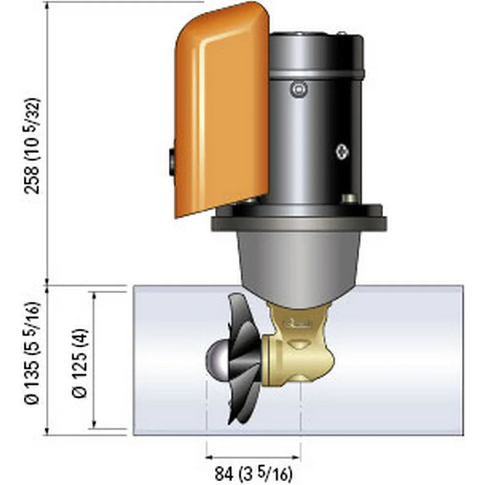 Quick Bow Thruster BTQ 125-40 40KGF - 12V - D125 - 2.2kW [FGBT12540120T00] - Image 2