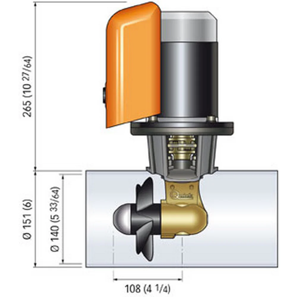 Quick Bow Thruster BTQ 140-40 40KGF - 12V - D140 - 2.2kW [FGBT14040120T00] - Image 2