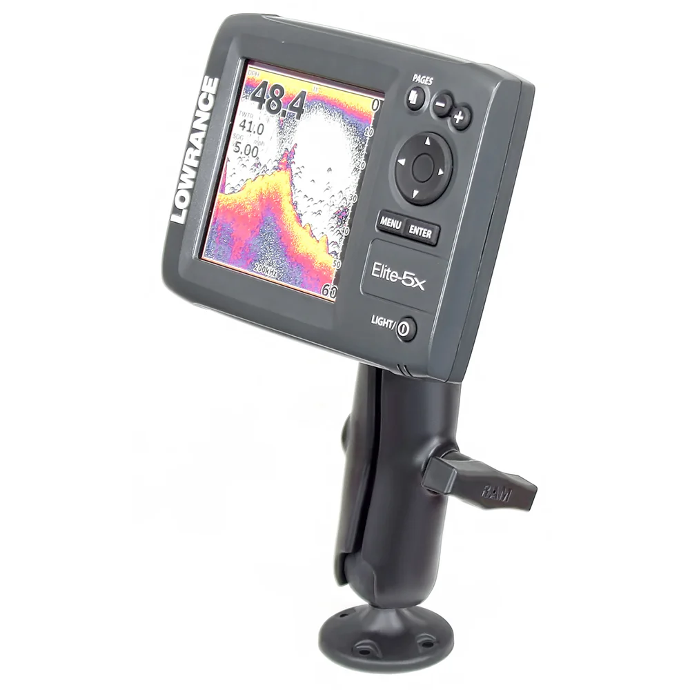 RAM Mount 1.5" Ball "Rugged Use" Composite Mount f/Lowrance Elite-5 & Mark-5 Series Fishfinders [RAP-101U-LO11] - Image 3