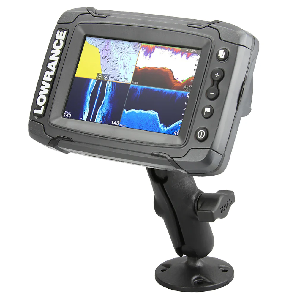 RAM Mount 1" Ball "Light Use" Composite Mount f/Lowrance Elite-4 & Mark-4 Series Fishfinders [RAP-B-101U-LO11] - Image 2