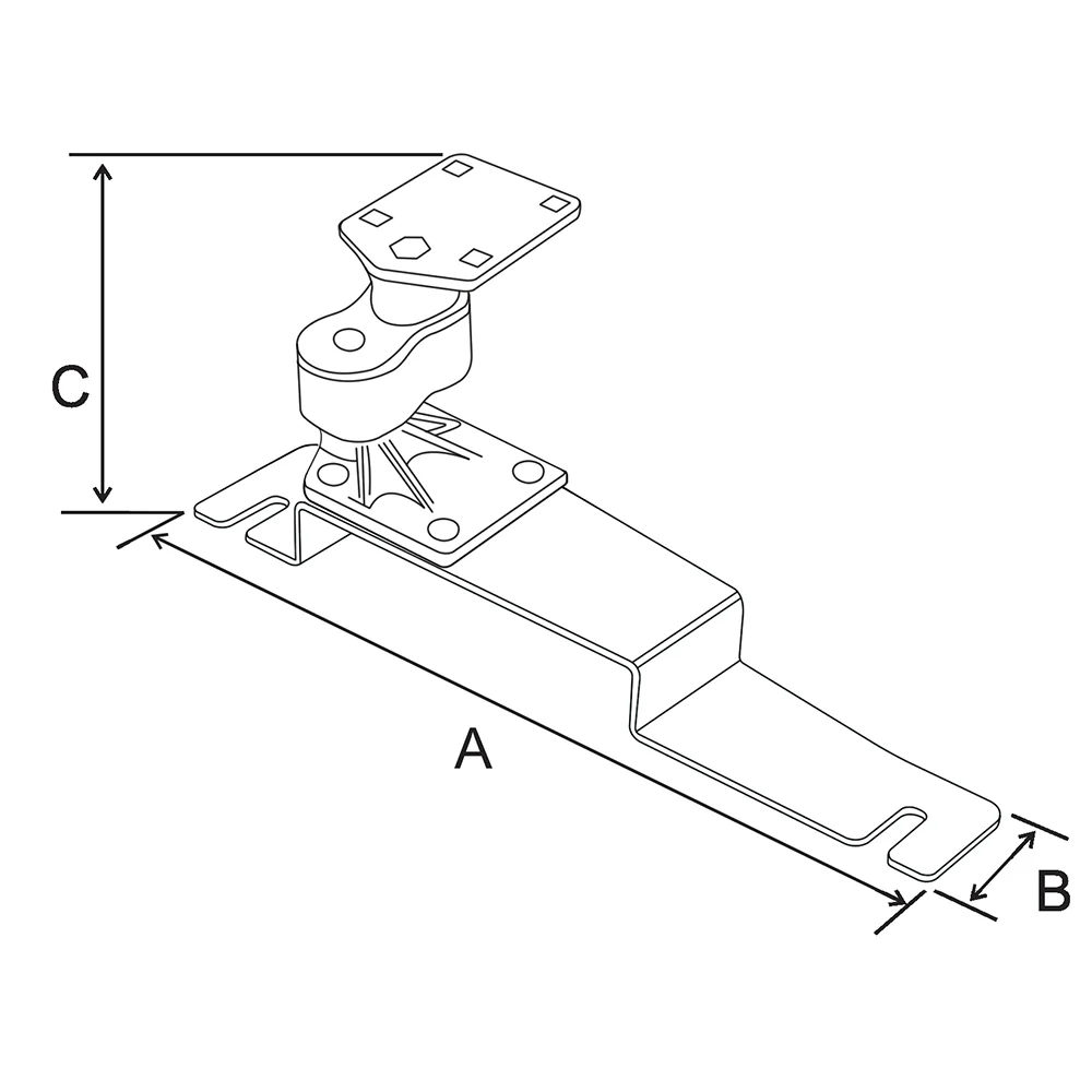 RAM Mount No-Drill Vehicle Base f/Ford Police Interceptor Sedan (2013), Ford Taurus (2013) [RAM-VB-190] - Image 2