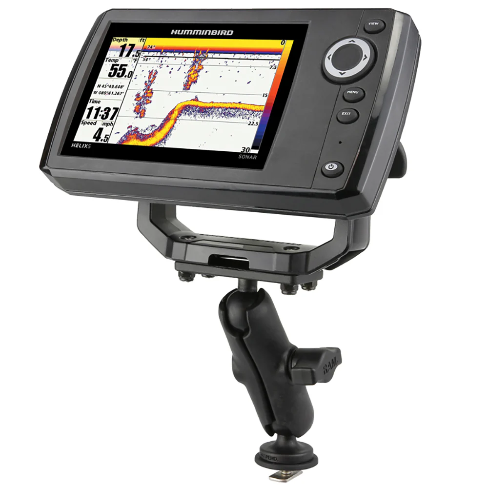 Ram Mount RAM 1" Ball Mount with Track Ball Base  1.5" x 3" Plate for the Humminbird Helix 5 ONLY [RAP-B-202-153-354-TRA1U] - Image 2
