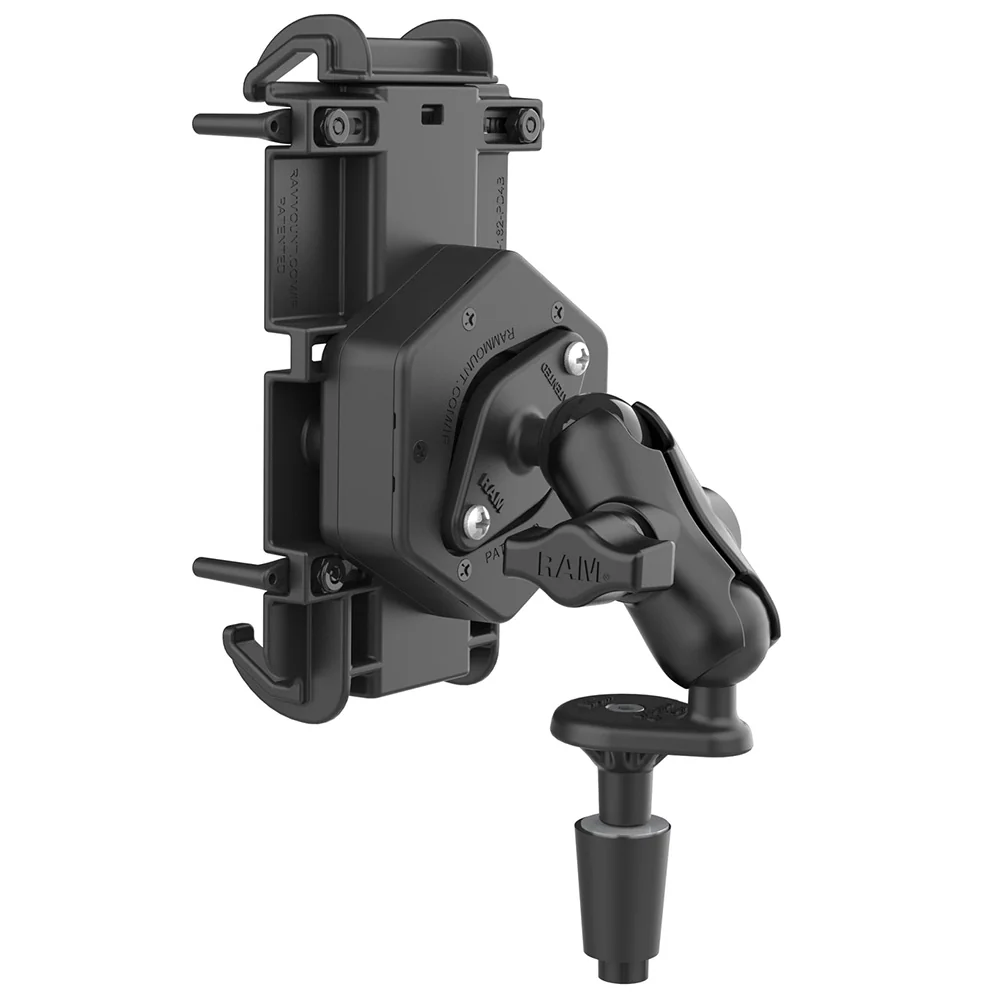 RAM Mount RAM Quick-Grip XL Phone Mount w/Vibe-Safe  Fork Stem Base - Short [RAM-B-176-A-PD4-462] - Image 2