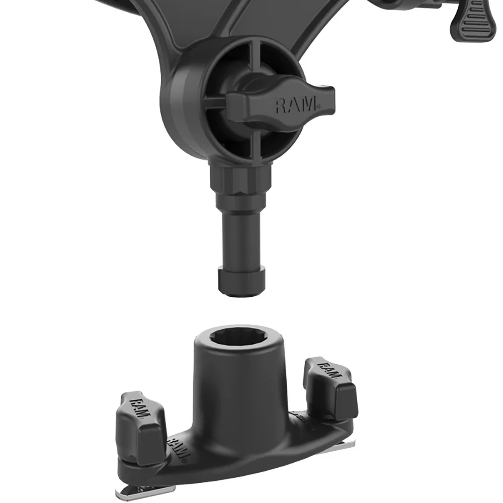 RAM Mount RAM ROD JR Fishing Rod Holder w/Dual T-Bolt Track Base [RAP-434-421] - Image 2