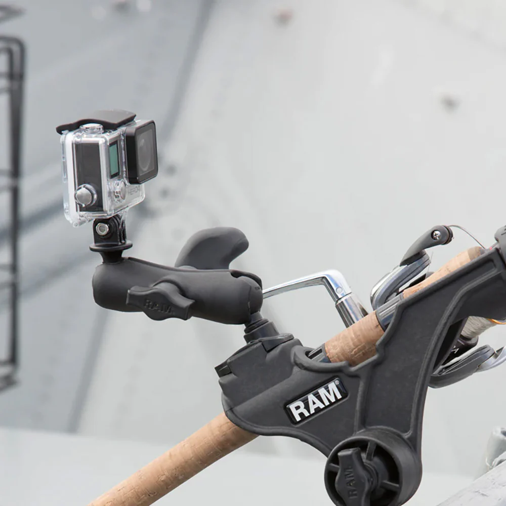RAM Mount RAM ROD JR Fishing Rod Holder w/Dual T-Bolt Track Base [RAP-434-421] - Image 3