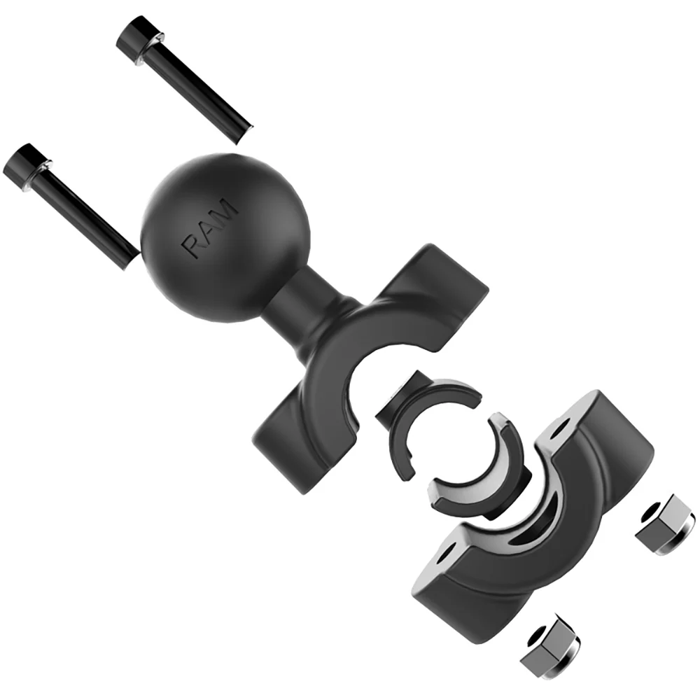 RAM Mount RAM Torque 3/8" - 5/8" Diameter Mini Rail Base with 1" Ball, Short Arm and X-Grip for Larger Phones [RAM-B-408-37-62-A-UN10] - Image 3