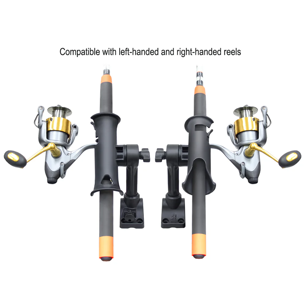 RAM Mount RAM Tube Jr. Fishing Rod Holder, Standard 4" Length Post Spline & Combo Bulkhead/Flat Surface Base w/Plunger [RAP-390-SBMPU] - Image 4