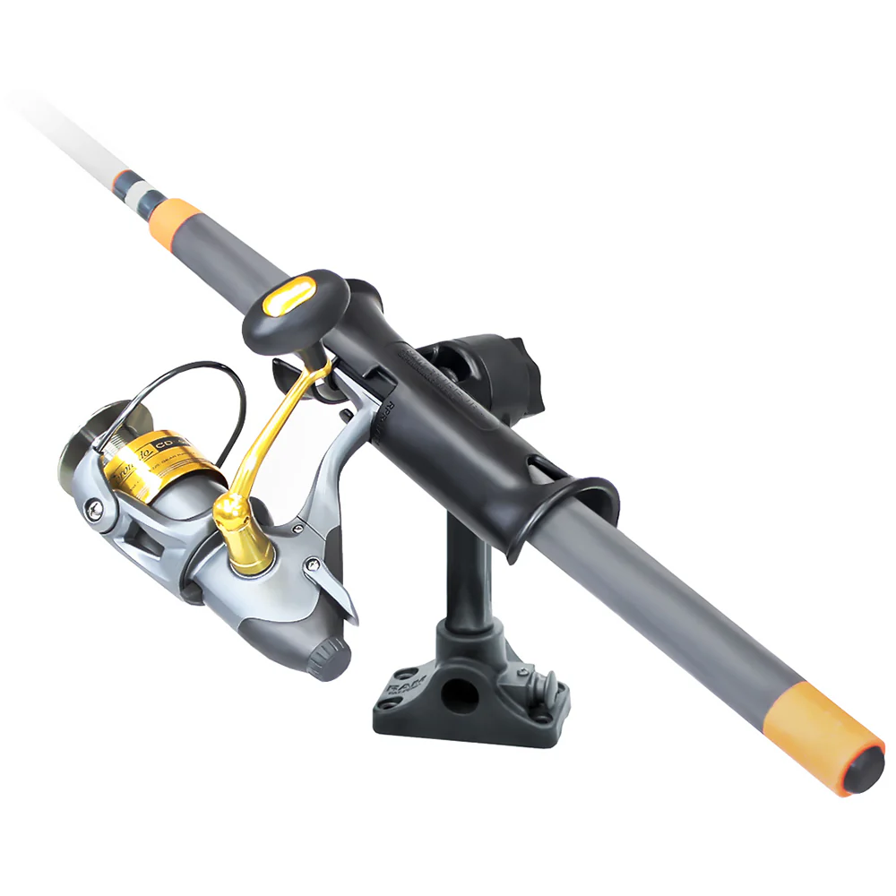 RAM Mount RAM Tube Jr. Fishing Rod Holder, Standard 6" Length Post Spline & Combo Bulkhead/Flat Surface Base w/Plunger [RAP-390-BMPU] - Image 2