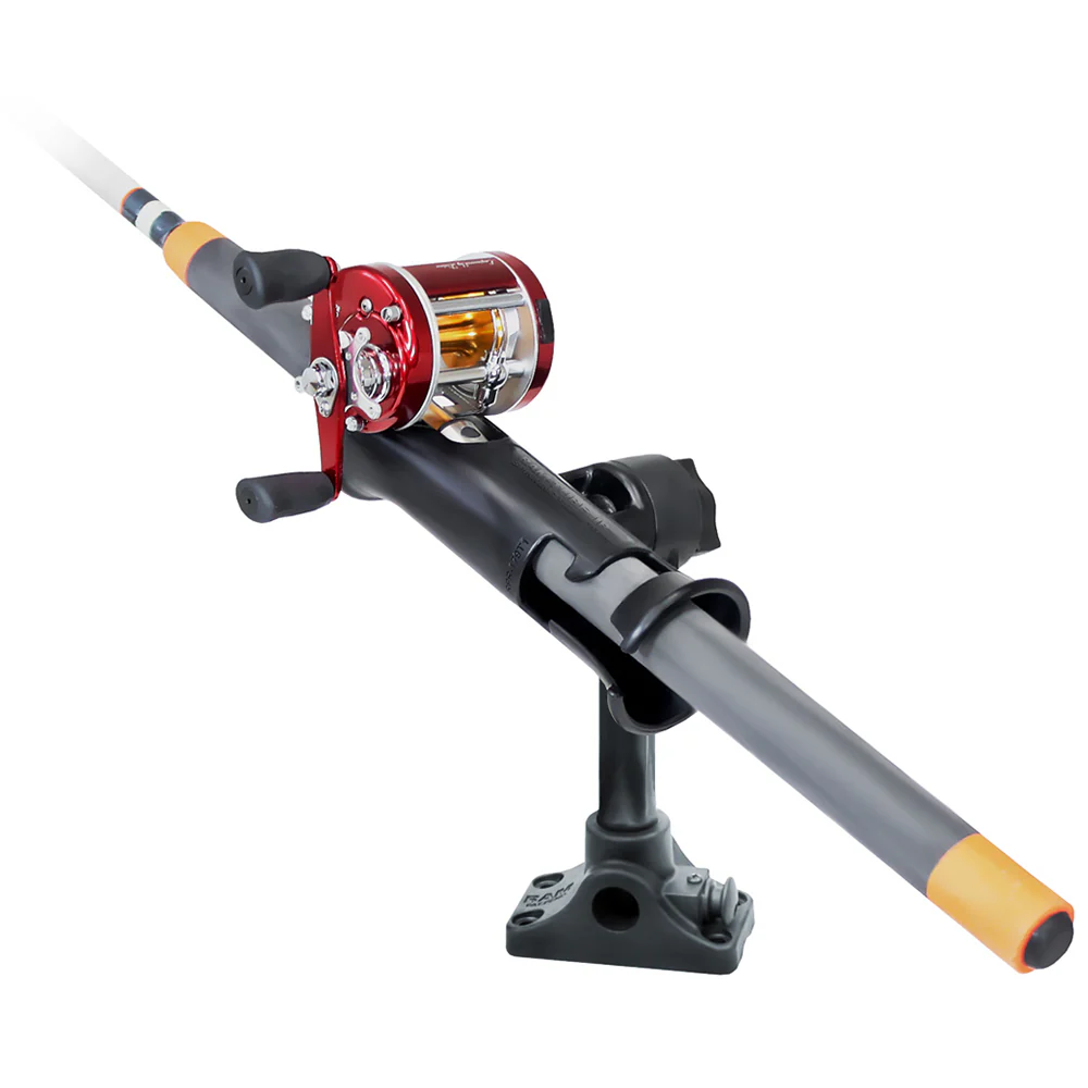 RAM Mount RAM Tube Jr. Fishing Rod Holder, Standard 6" Length Post Spline & Combo Bulkhead/Flat Surface Base w/Plunger [RAP-390-BMPU] - Image 3