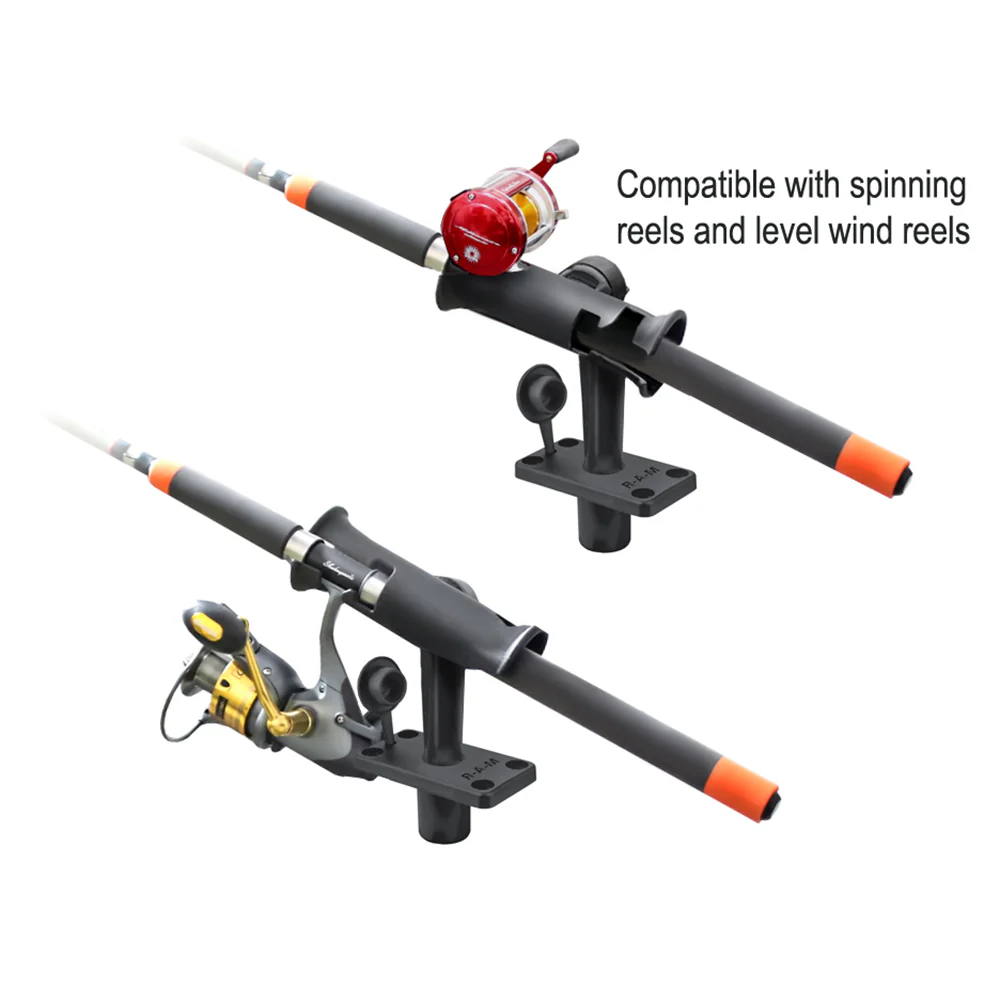 RAM Mount RAM Tube Jr. Rod Holder w/Short 4" Length Post Spline & Flush Mounting Base [RAP-390-SFU] - Image 3