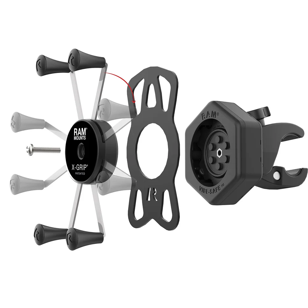 RAM Mount RAM X-Grip Large Phone Mount w/Vibe-Safe  Small Tough-Claw [RAM-HOL-UN10-462-400] - Image 4