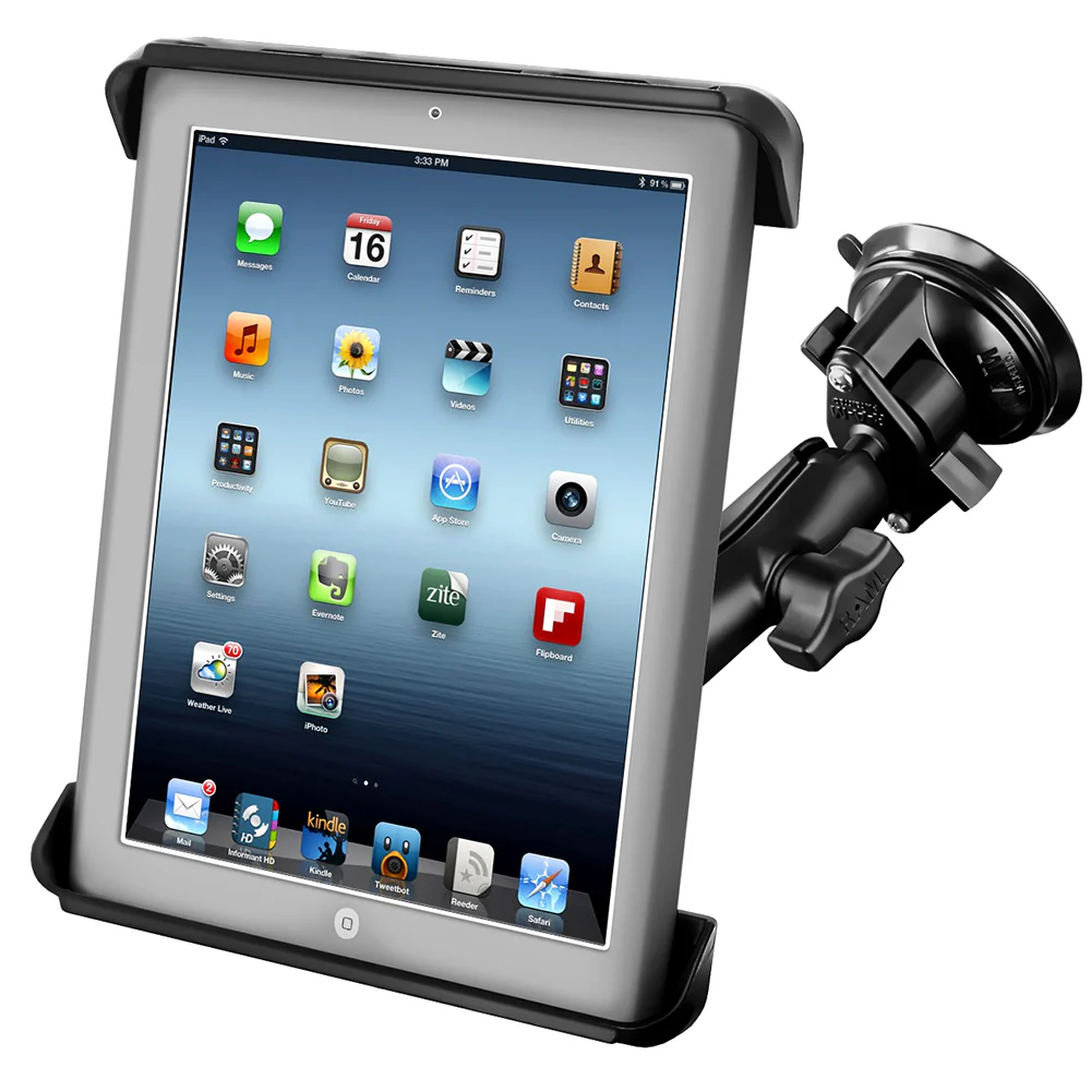 RAM Mount Tab-Tite iPad / HP TouchPad Cradle Twist Lock Suction Cup Mount [RAM-B-166-TAB3U] - Image 2