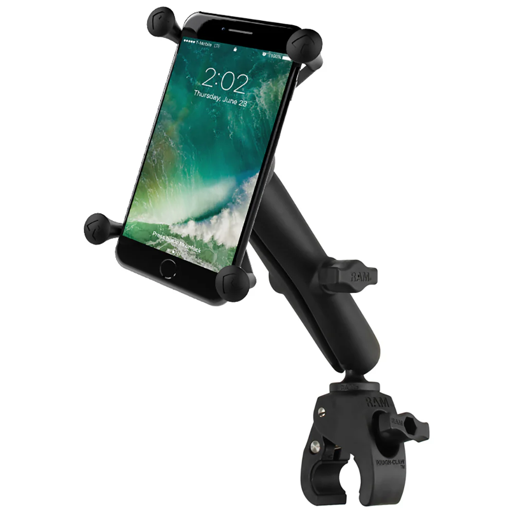 RAM Mount Tough-Claw Base w/Long Double Socket Arm & Universal X-Grip IV f/Large Phone/Phablet Cradle [RAM-B-400-C-UN10U] - Image 2