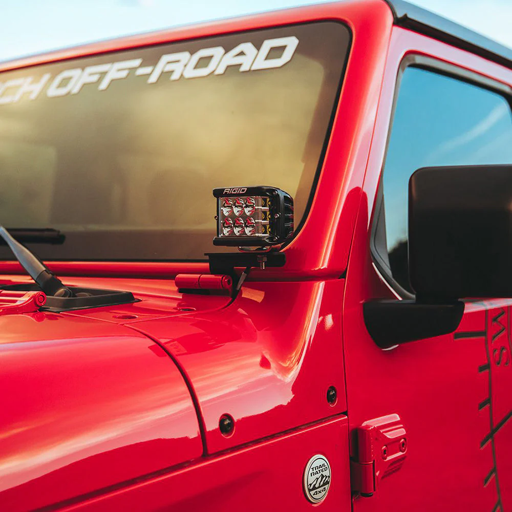 RIGID Industries 2018 Jeep Wrangler JL A-Pillar Mount f/2 D-Series, D-SS, SR-M or Ignite Lights [41659] - Image 2