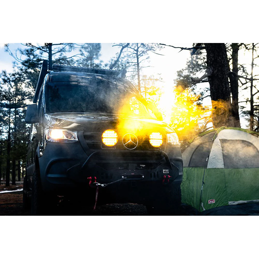 RIGID Industries 360-Series Amber Pro 9" Offroad Spot Beam w/Amber Backlight Pod - Single [36522] - Image 2