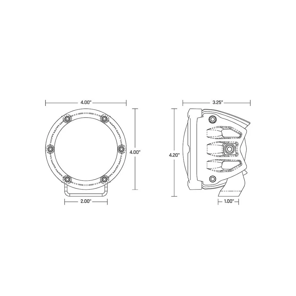 RIGID Industries 360-Series RGBW 4" Offroad Lamp Diffused Beam w/RGBW Backlight Pods - Set of 2 [36400] - Image 3