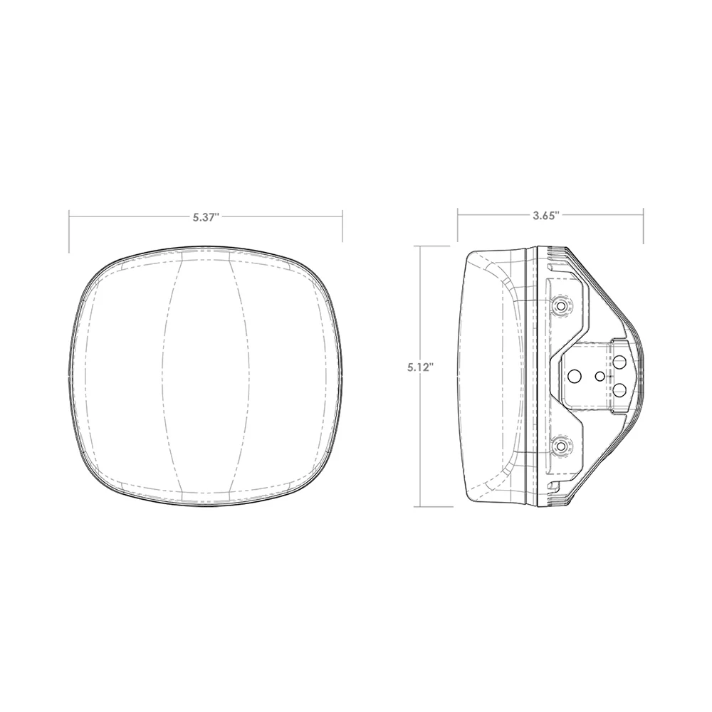 RIGID Industries Adapt XE Number Plate - White [300419] - Image 2