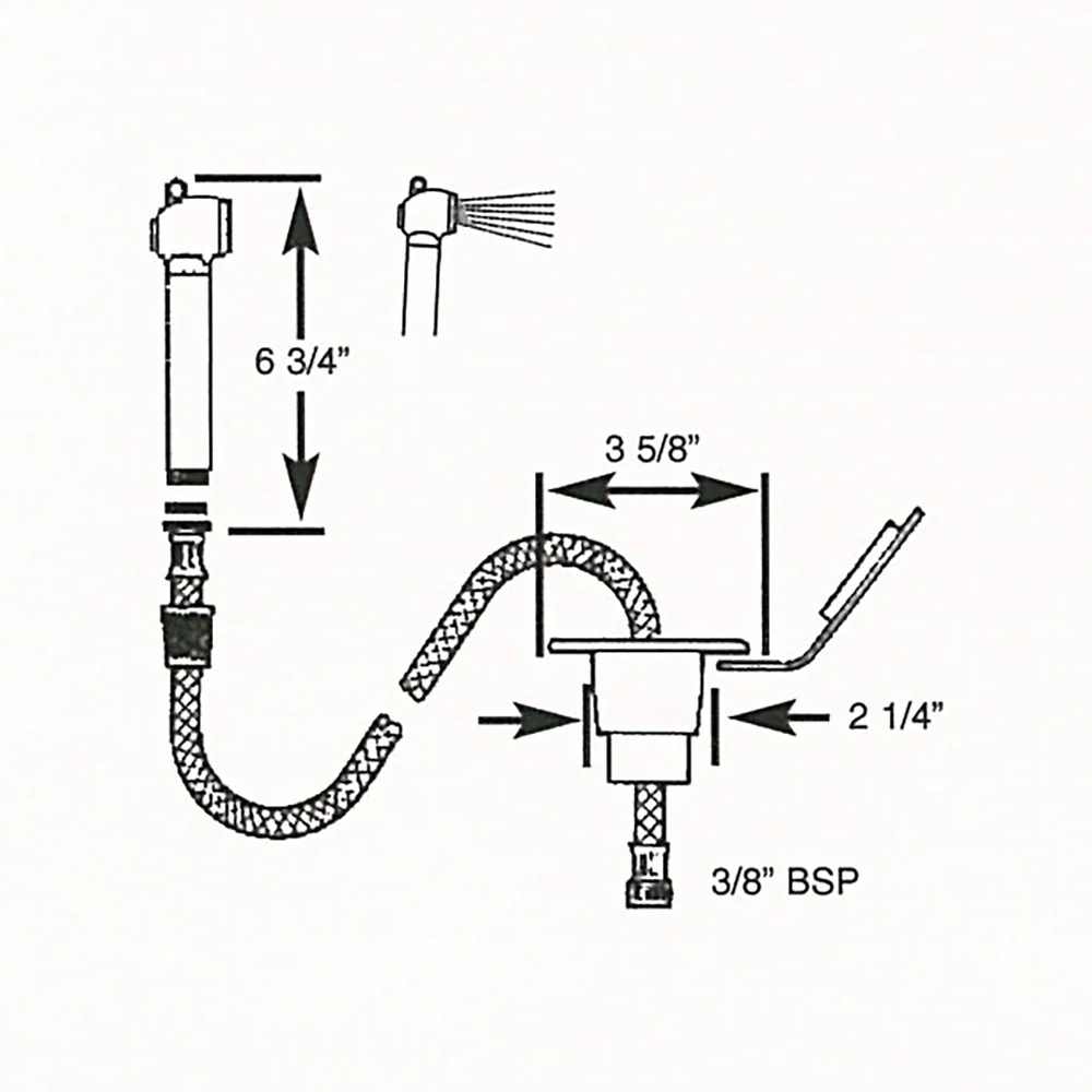 Scandvik Recessed Transom Shower w/6 Hose - White [10055P] - Image 2