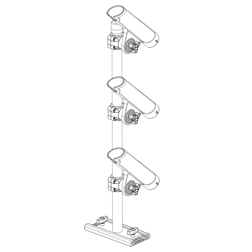 Scotty 333 Track Mounted Rod Tree - Rodmaster II Rod Holders [0333] - Image 4