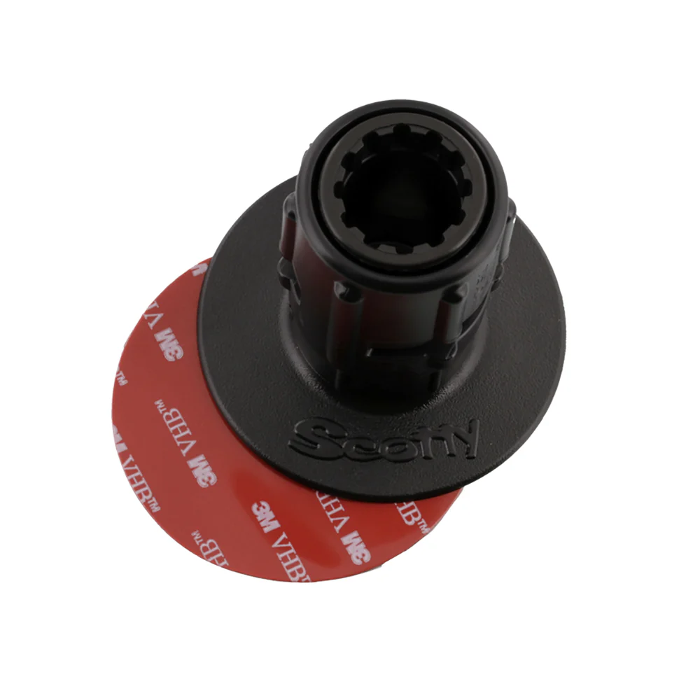 Scotty 448 Stick-On Mount w/Gear-Head Adapter - 3" Pad [0448-BK] - Image 2