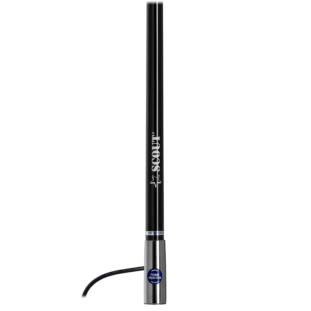 Scout Titan Series 4' Black VHF Antenna 3dB Stainless Steel Ferule w/5M RG-58 Includes PL-259 [PF AN NVHF00045T] - Image 2
