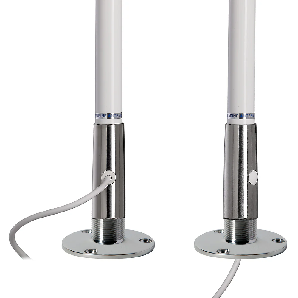 Scout Titan Series 4' White VHF Antenna 3dB Stainless Steel Ferule w/5M RG-58 Includes PL-259 [PF AN NVHF00044T] - Image 3