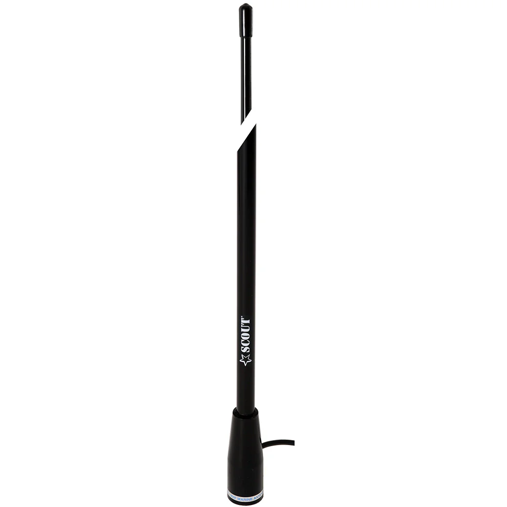 Scout 5' Black VHF Antenna 3dB Nylon Ferrule w/5M RG-58 Coax KS-22 [PF AN NVHF00004T] - Image 2