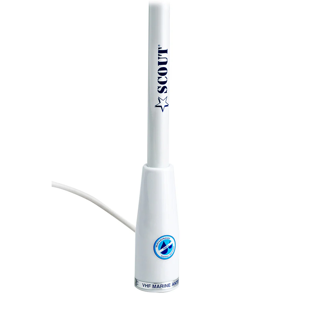 Scout 5' White VHF Antenna 3dB Nylon Ferrule w/5M RG-58 Coax KS-22 [PF AN NVHF00002T] - Image 2