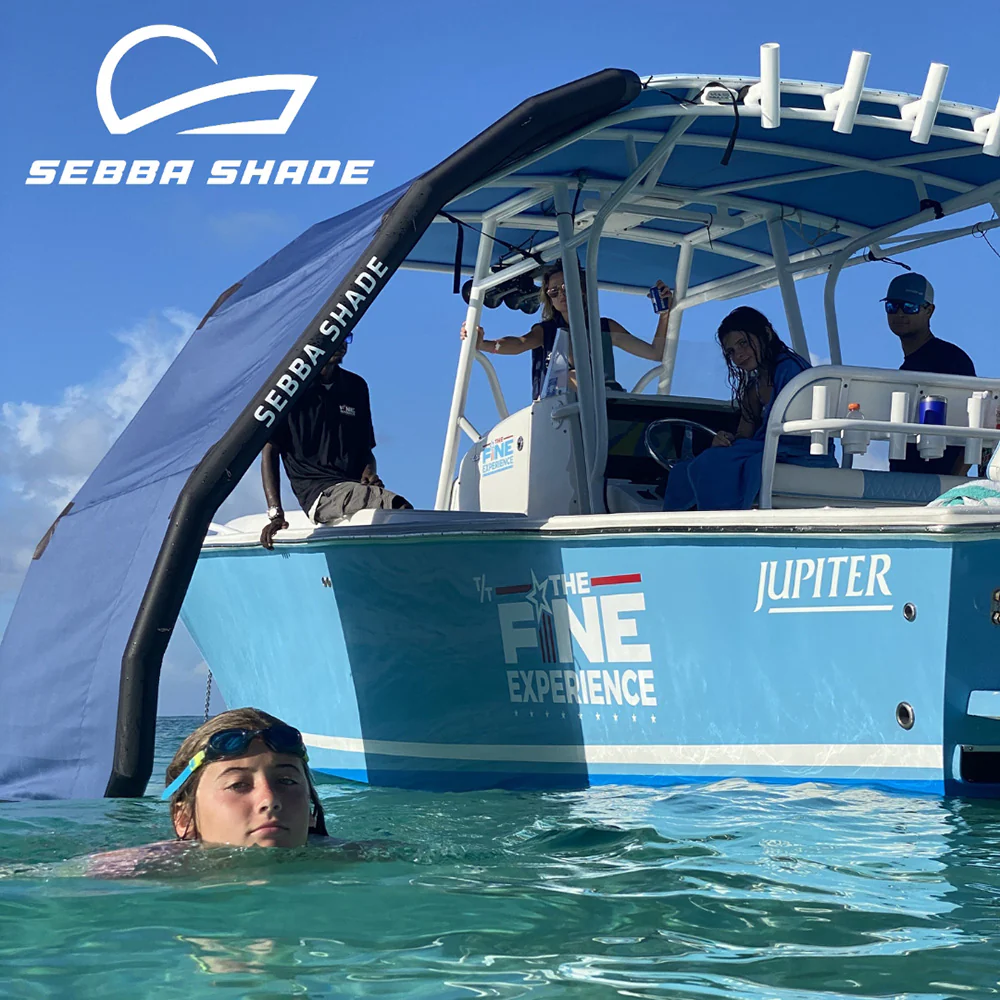 Sebba Shade 8 x 12 ft. Seafoam Sun Shade f/Boats 26'+ [SS8X12SFM] - Image 3
