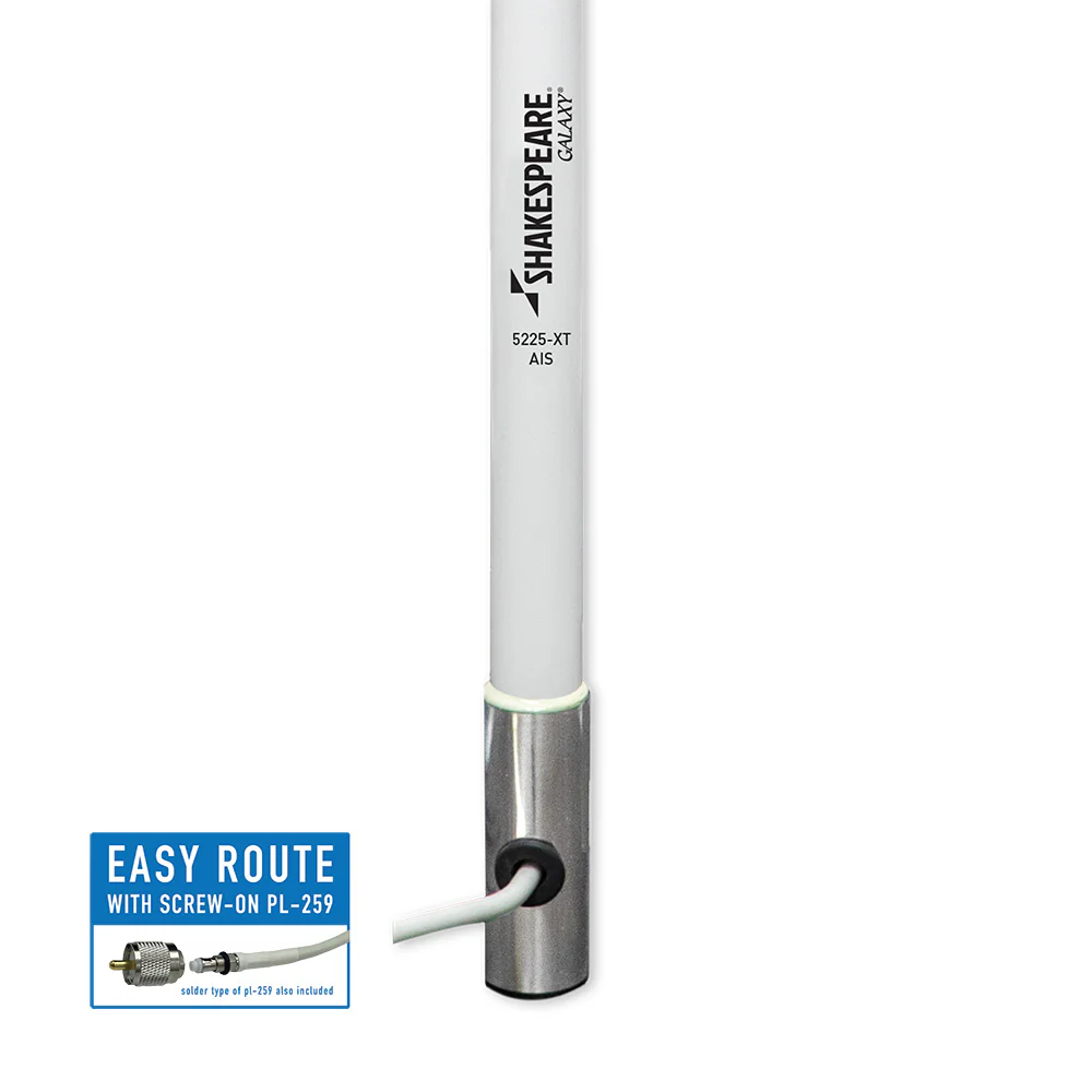 Shakespeare AIS 8' Galaxy AIS Antenna - 6dB Gain - Stainless Steel Ferrule [5225-AIS] - Image 2